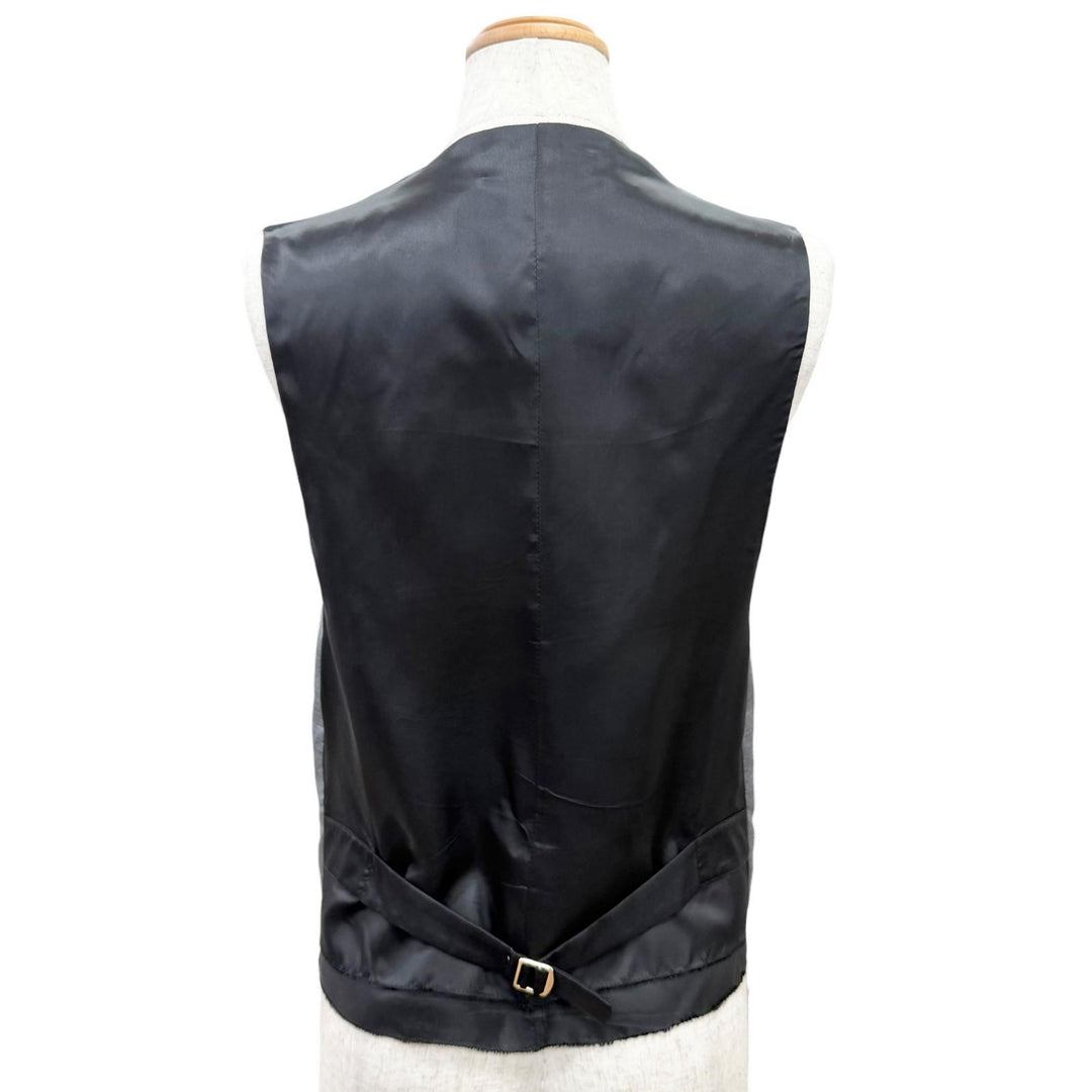 Excellent MIUMIU Best Logo Grisaille Vest Gilet gray Virgin wool Women 40 MAG003