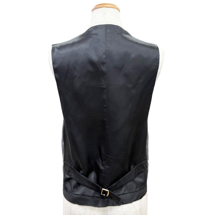 Excellent MIUMIU Best Logo Grisaille Vest Gilet gray Virgin wool Women 40 MAG003