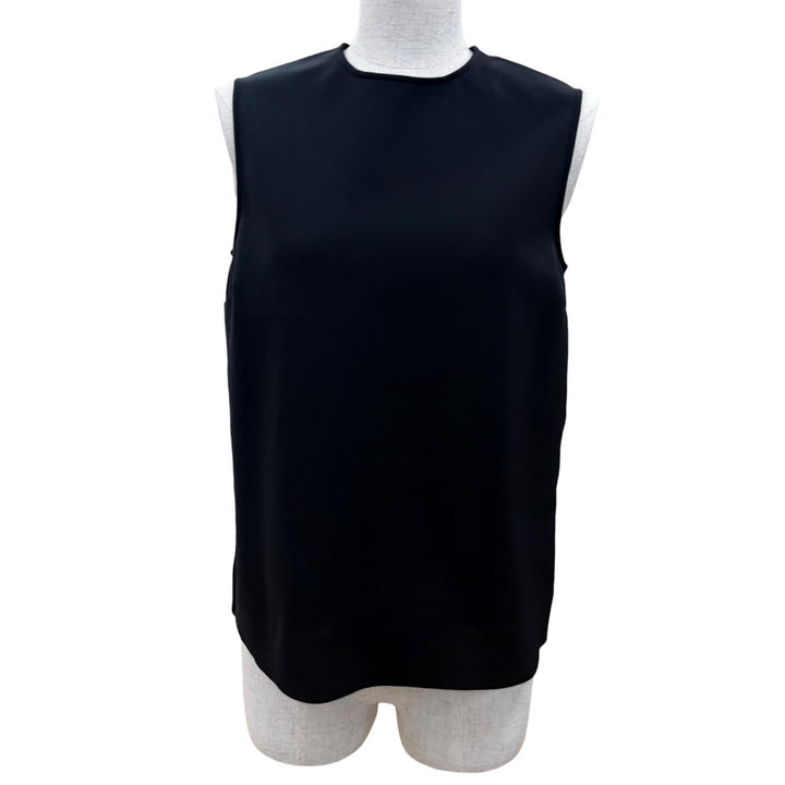 Excellent THE ROW tops Back-zip sleeveless T-shirt black Women XS 5011-K106