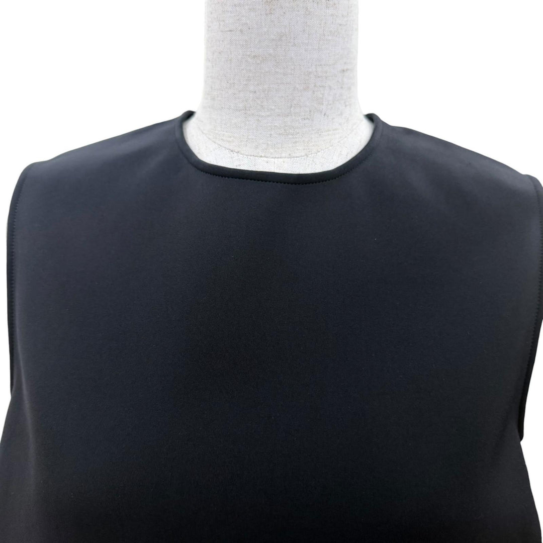 Excellent THE ROW tops Back-zip sleeveless T-shirt black Women XS 5011-K106