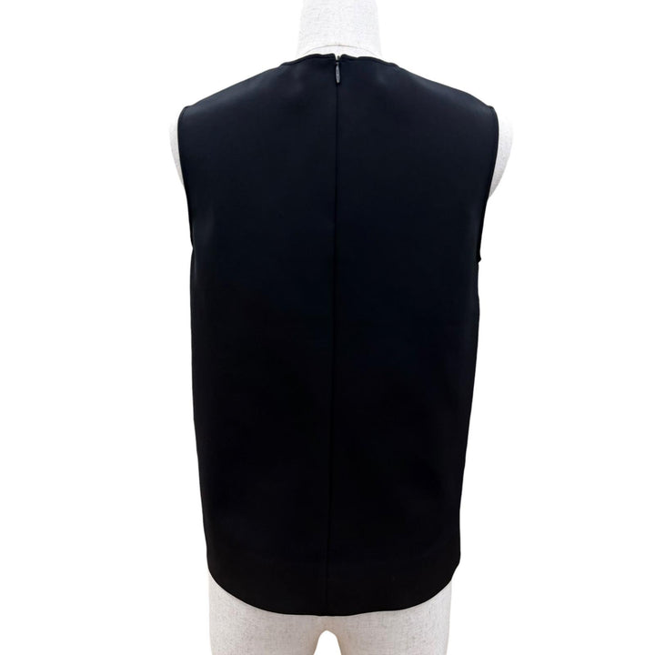 Excellent THE ROW tops Back-zip sleeveless T-shirt black Women XS 5011-K106