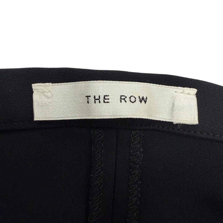 Excellent THE ROW Pants Logo button bottoms black Rayon Women 8 139150