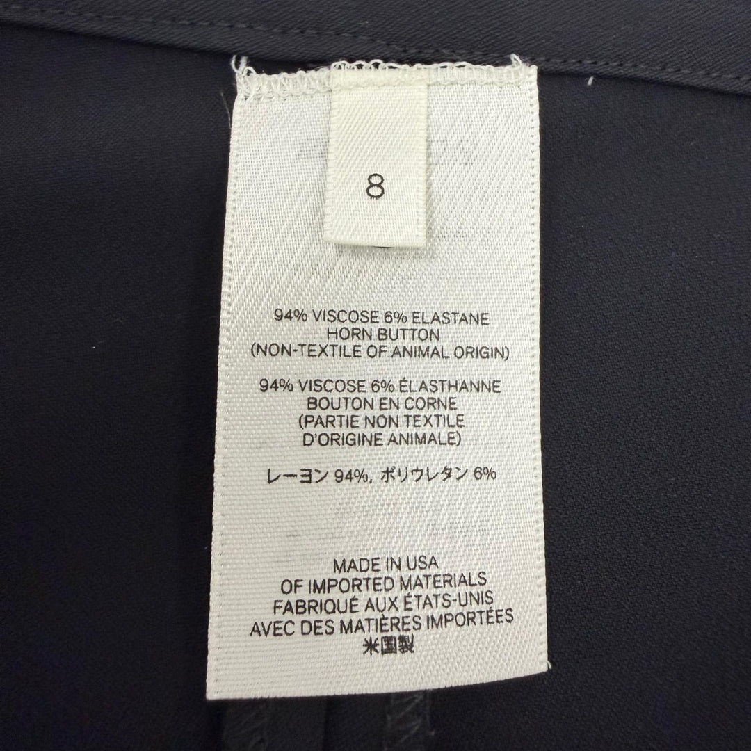 Excellent THE ROW Pants Logo button bottoms black Rayon Women 8 139150