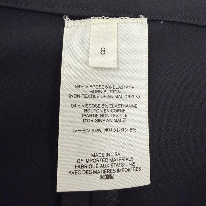 Excellent THE ROW Pants Logo button bottoms black Rayon Women 8 139150