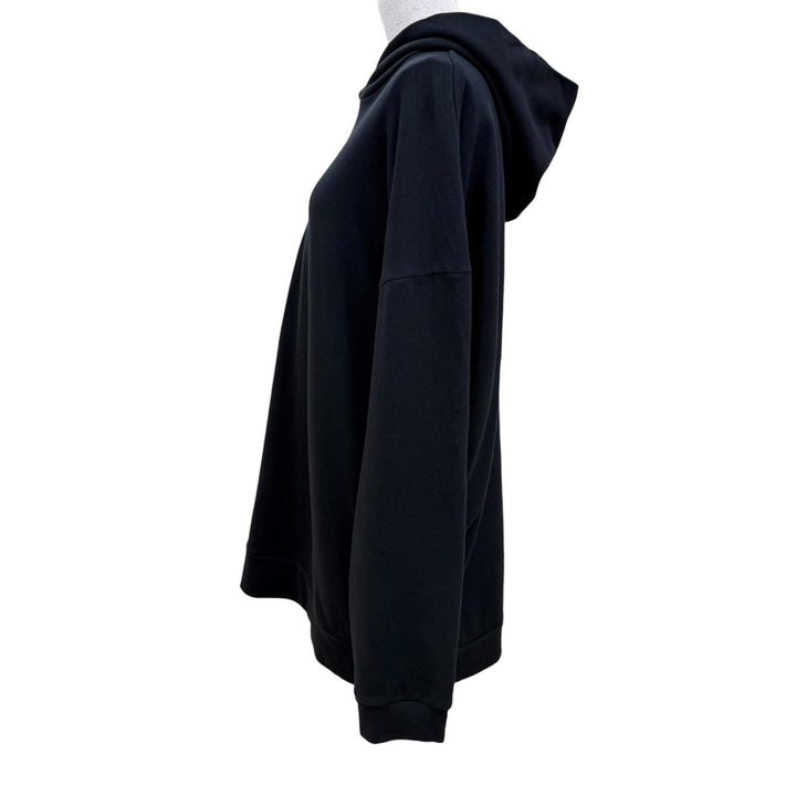 Great THE ROW hoodie ESSONI TOP Hooded Oversized black cotton Women S 386-K290