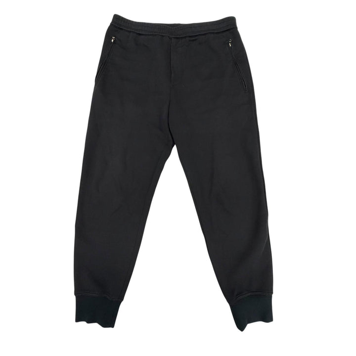 Great HERMES Pants Serie button black cotton mens 44 32-5422