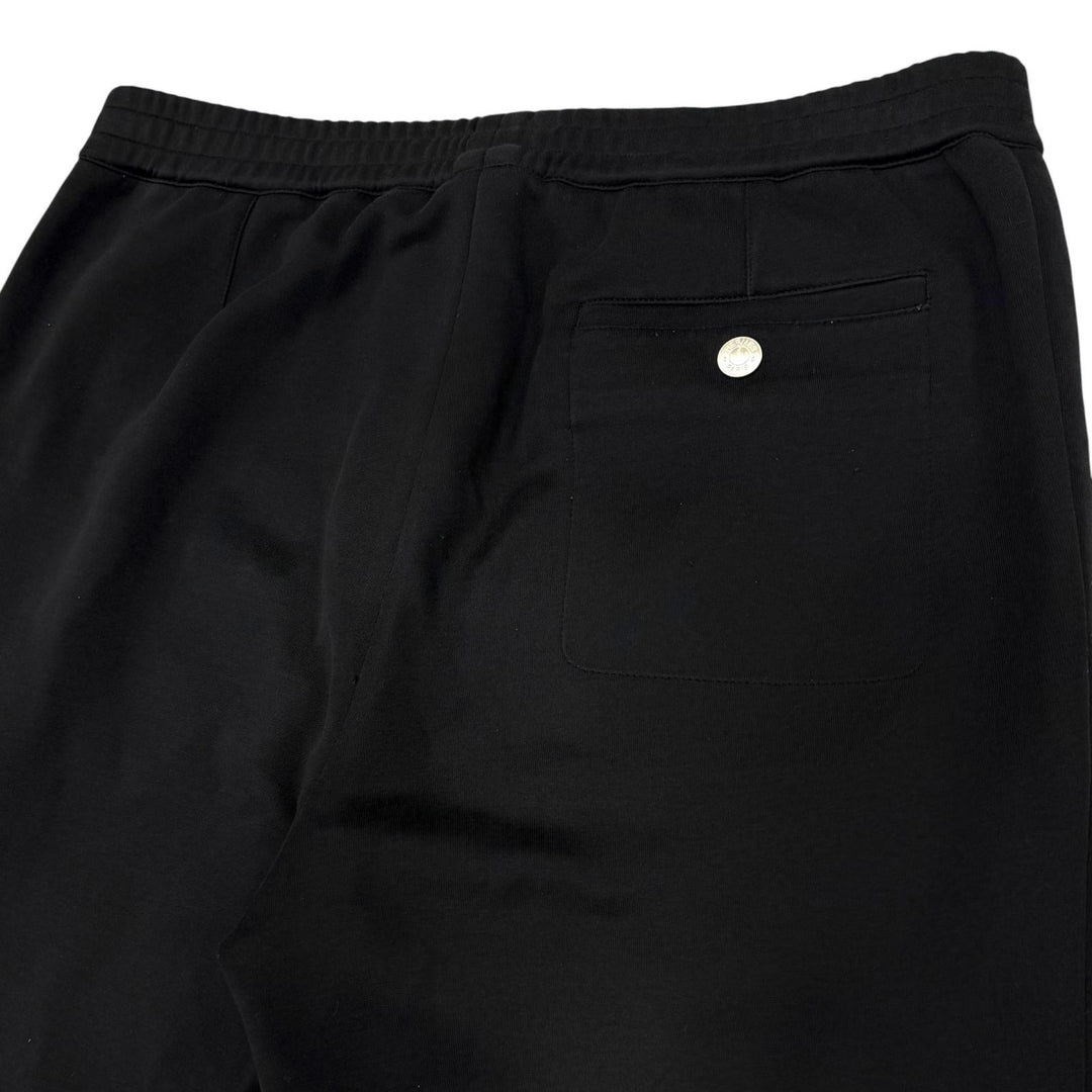 Great HERMES Pants Serie button black cotton mens 44 32-5422