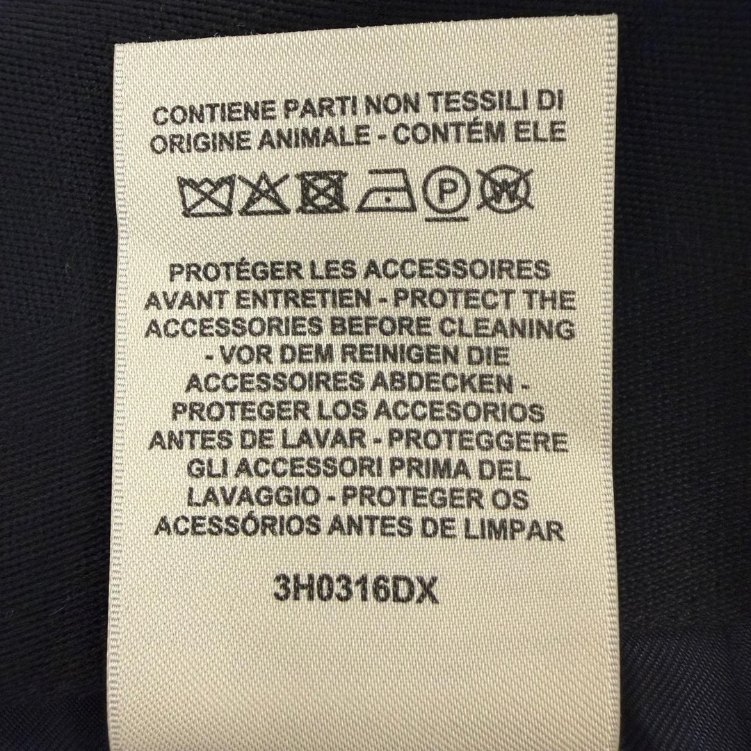Excellent HERMES Tight Skirt Serie Metal Knee-Length black wool 40 3H0316DX