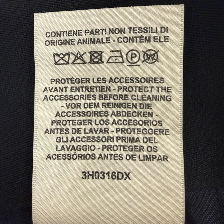 Excellent HERMES Tight Skirt Serie Metal Knee-Length black wool 40 3H0316DX