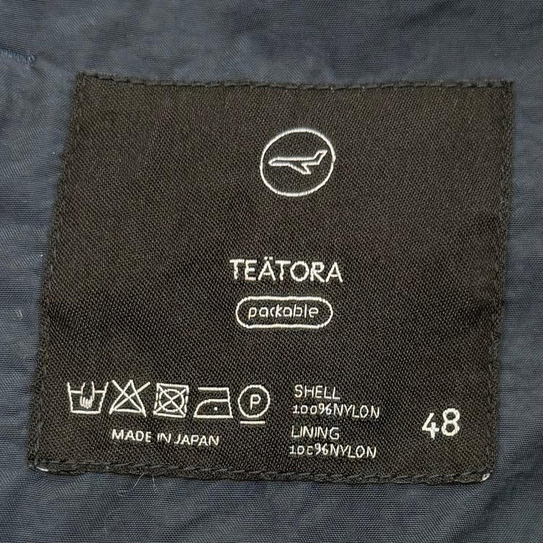 Excellent TEATORA tailored jacket Device JKT 5B packable single Navy 48 TT-203-P
