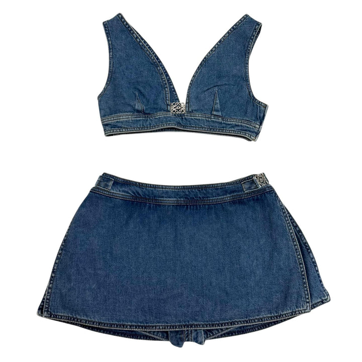 Excellent LOEWE×Paulas Ibiza two-piece set cotton 36 S616Y12X02 S616Y11X18