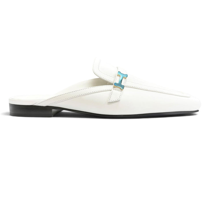 Pristine HERMES Mule Groupie H logo buckle, square toe, leather. 35.5 231055Z