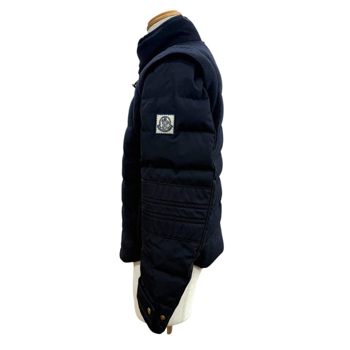 Very Good MONCLER GAMME BLEU Down jacket black wool mens 0 23914032480