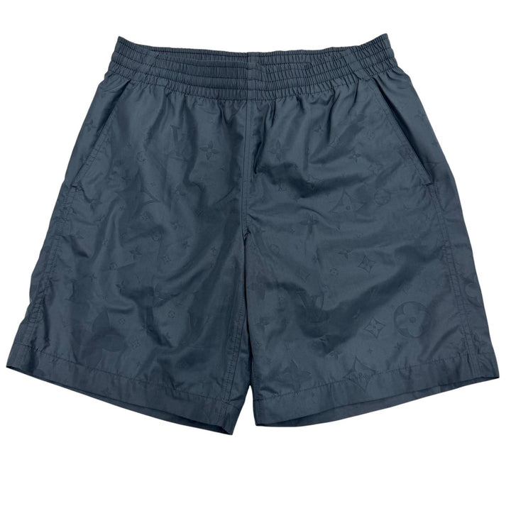 Excellent LOUIS VUITTON Shorts Signature Swimboard Shorts Navy XS 1A7Y0M