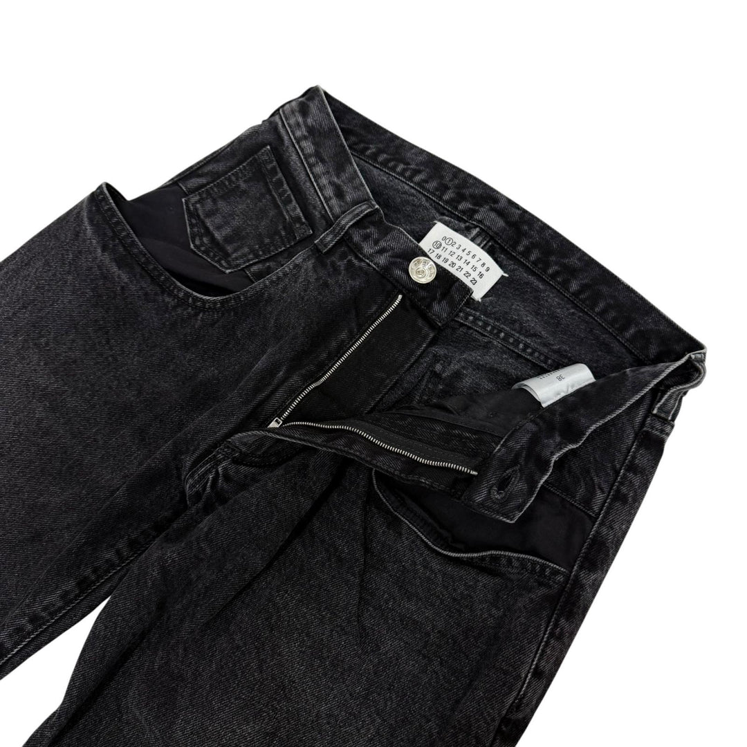 Excellent Maison Margiela 1 pants 5-pocket wide denim pants Black 38 S51LA0052