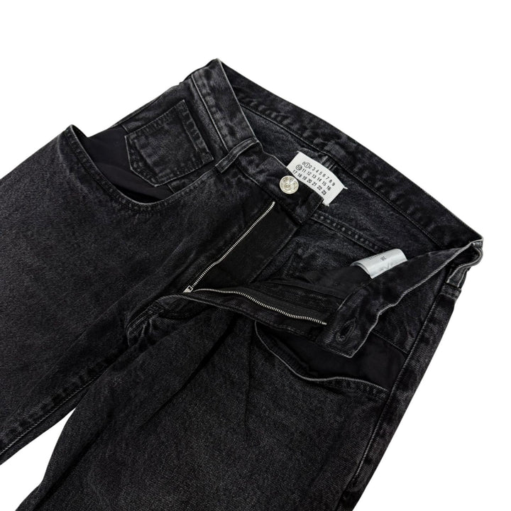 Excellent Maison Margiela 1 pants 5-pocket wide denim pants Black 38 S51LA0052