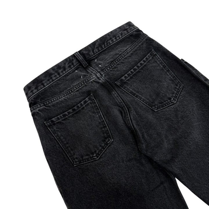 Excellent Maison Margiela 1 pants 5-pocket wide denim pants Black 38 S51LA0052