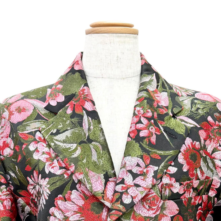 Excellent COMME des GARCONS tailored jacket Gobelin Jacquard Floral S GK-J023