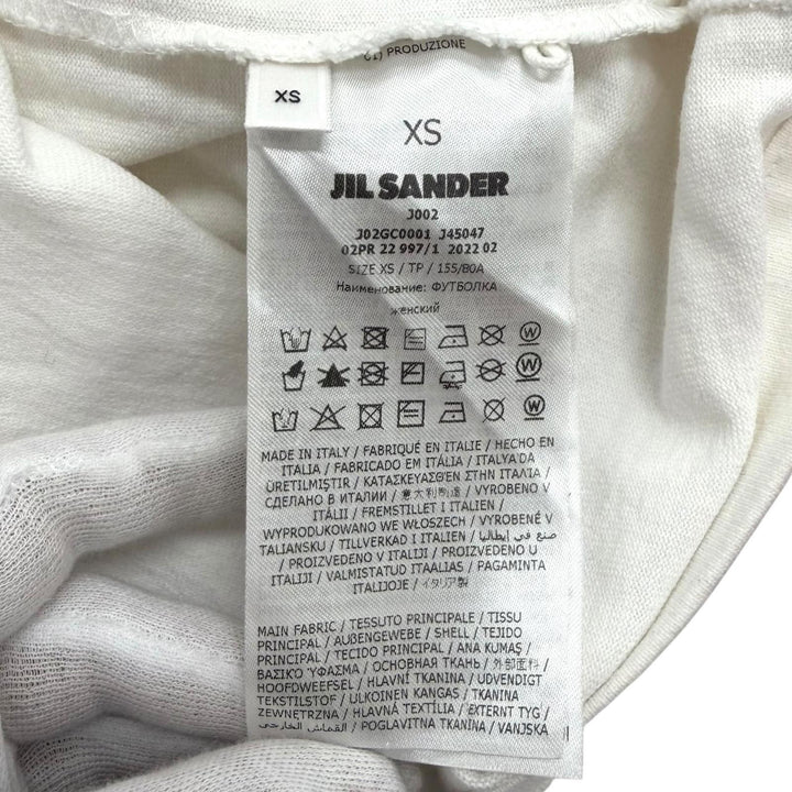Great JIL SANDER Short sleeve T-shirt Oversized logo design cotton XS J02GC0001