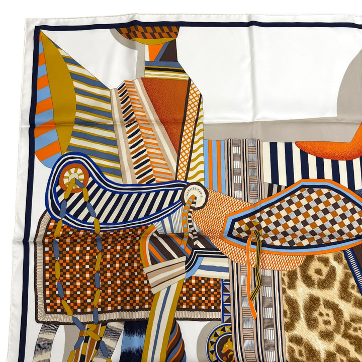 Pristine HERMES scarf La Selle Imaginaire The Imaginary Saddle silk Women