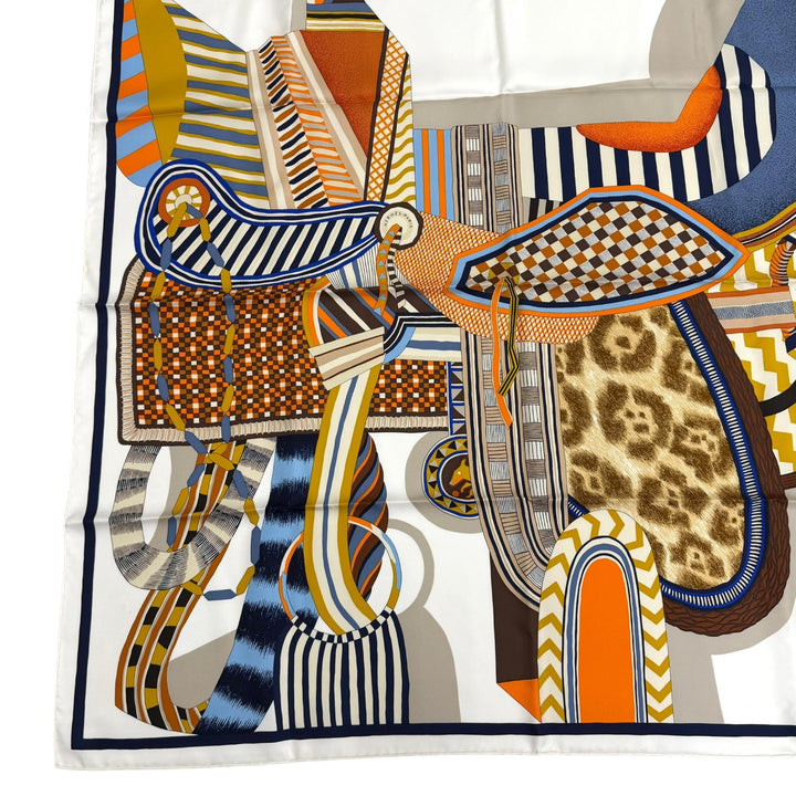Pristine HERMES scarf La Selle Imaginaire The Imaginary Saddle silk Women