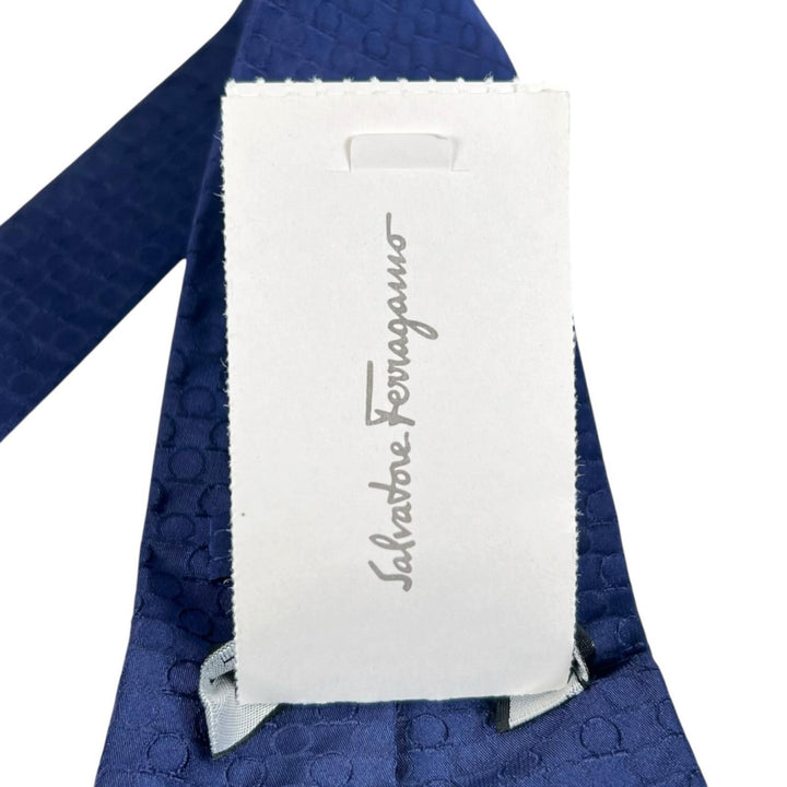 Pristine Salvatore Ferragamo tie Gancini all-over print silk tie, set of 2 silk