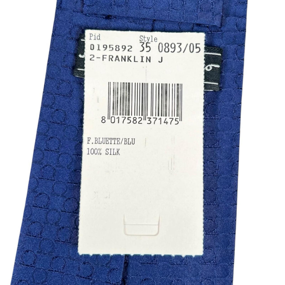 Pristine Salvatore Ferragamo tie Gancini all-over print silk tie, set of 2 silk