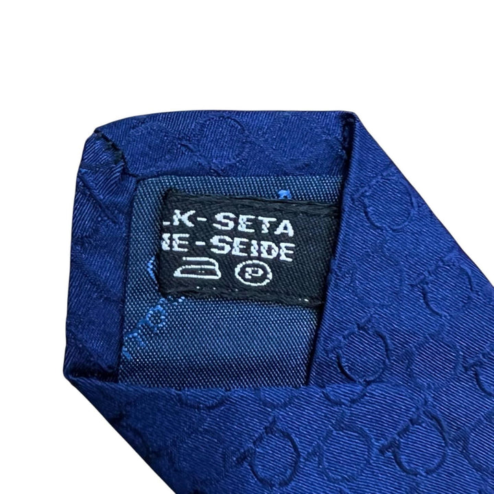 Pristine Salvatore Ferragamo tie Gancini all-over print silk tie, set of 2 silk