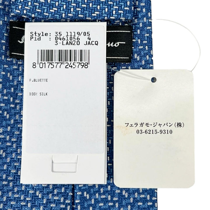Pristine Salvatore Ferragamo tie Gancini all-over print silk tie, set of 2 silk