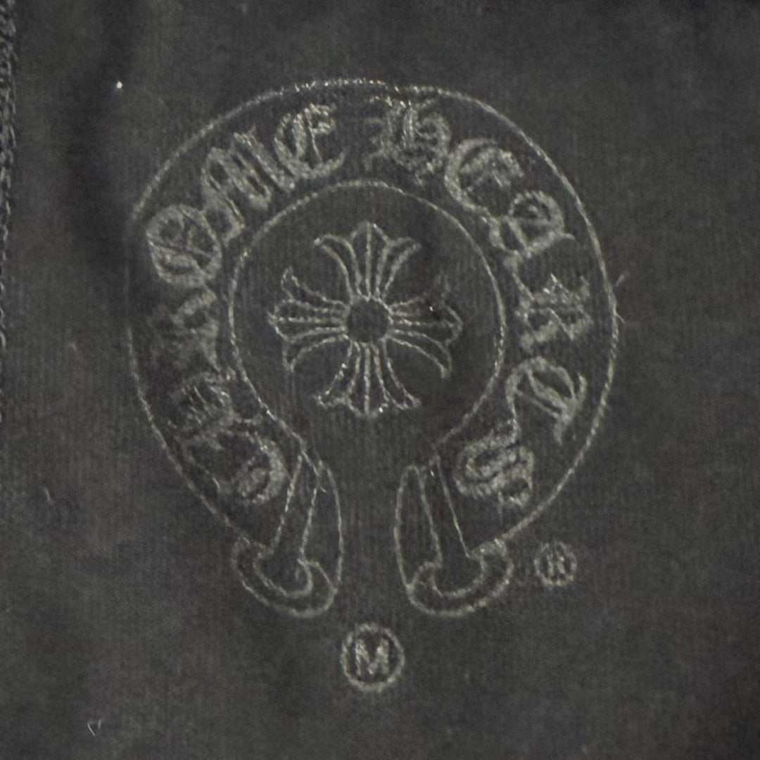 Pristine CHROME HEARTS Pants Horseshoe Spats Leggings black cotton Women M