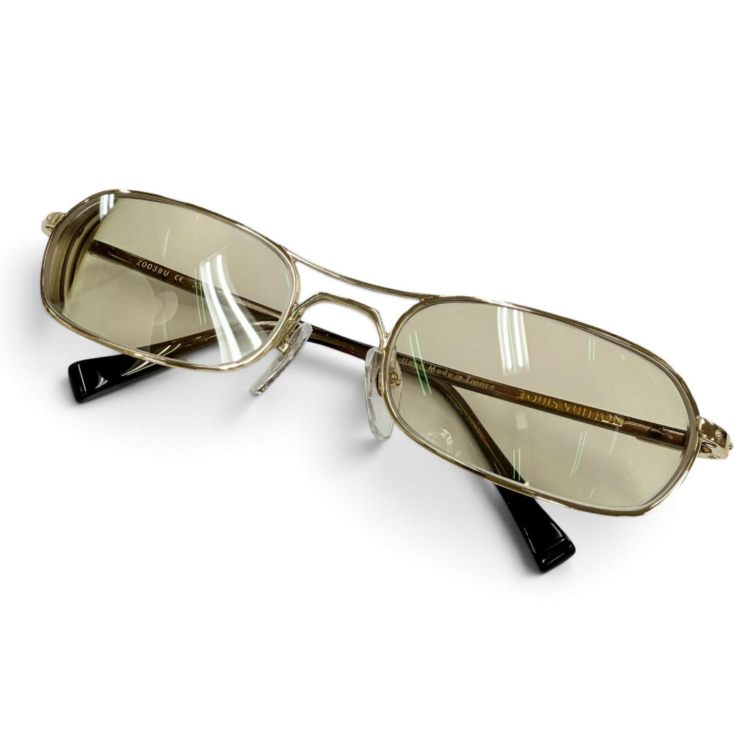 Great LOUIS VUITTON sunglasses Conspiration Two Bridges gold Women Z0038U