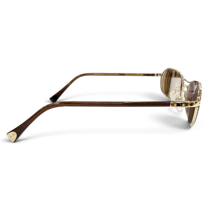 Great LOUIS VUITTON sunglasses Conspiration Two Bridges gold Women Z0038U