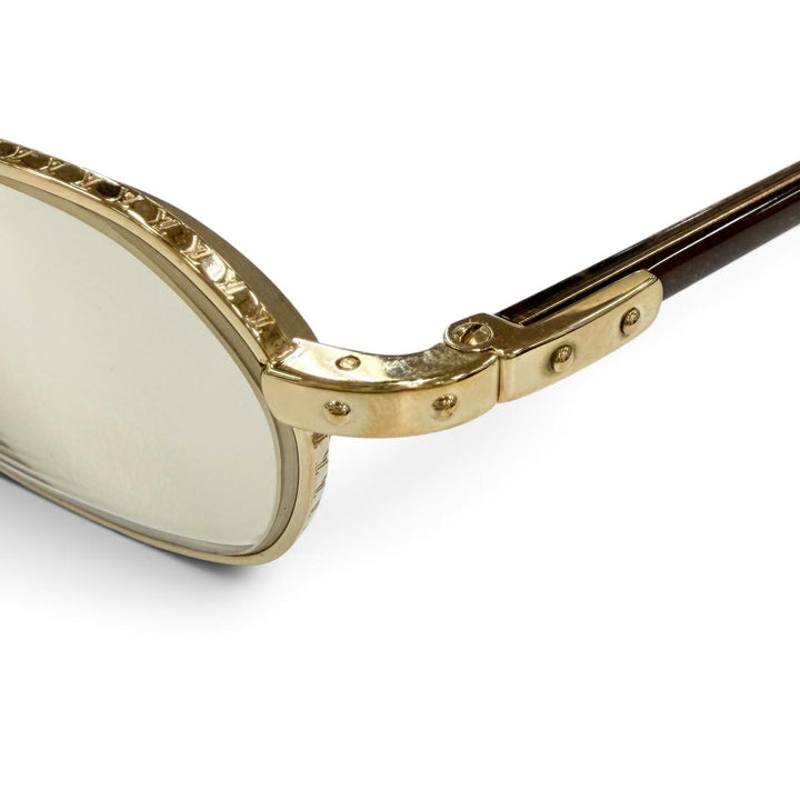 Great LOUIS VUITTON sunglasses Conspiration Two Bridges gold Women Z0038U