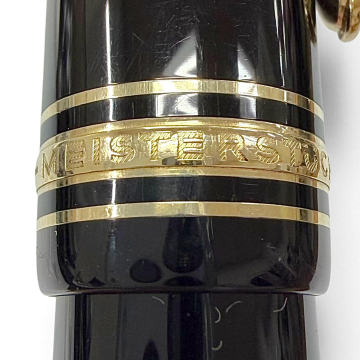 Very Good MONTBLANC fountain pen Meisterstück 149 white star black 14K mens