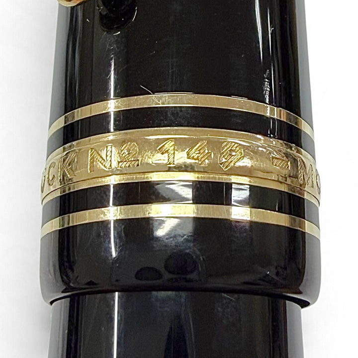 Very Good MONTBLANC fountain pen Meisterstück 149 white star black 14K mens