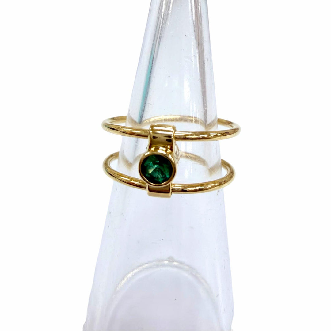 Great TIFFANY&Co. Ring ring Diamond Reversible Yellow Gold 18K Women