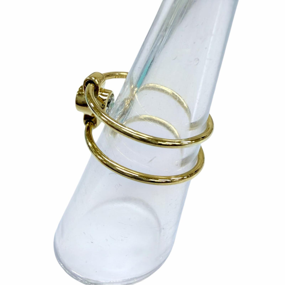 Great TIFFANY&Co. Ring ring Diamond Reversible Yellow Gold 18K Women