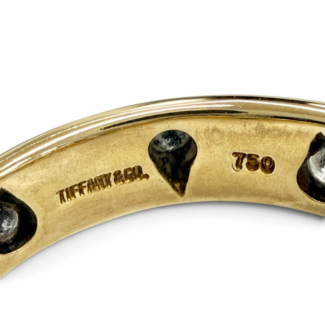 Great TIFFANY&Co. Ring ring Dot diamond ring 750(YG) Pt950 Yellow Gold 750 Women