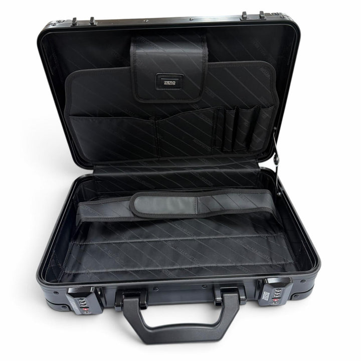 Excellent ZERO HALLIBURTON Business bag TSA lock equipped attaché case aluminum