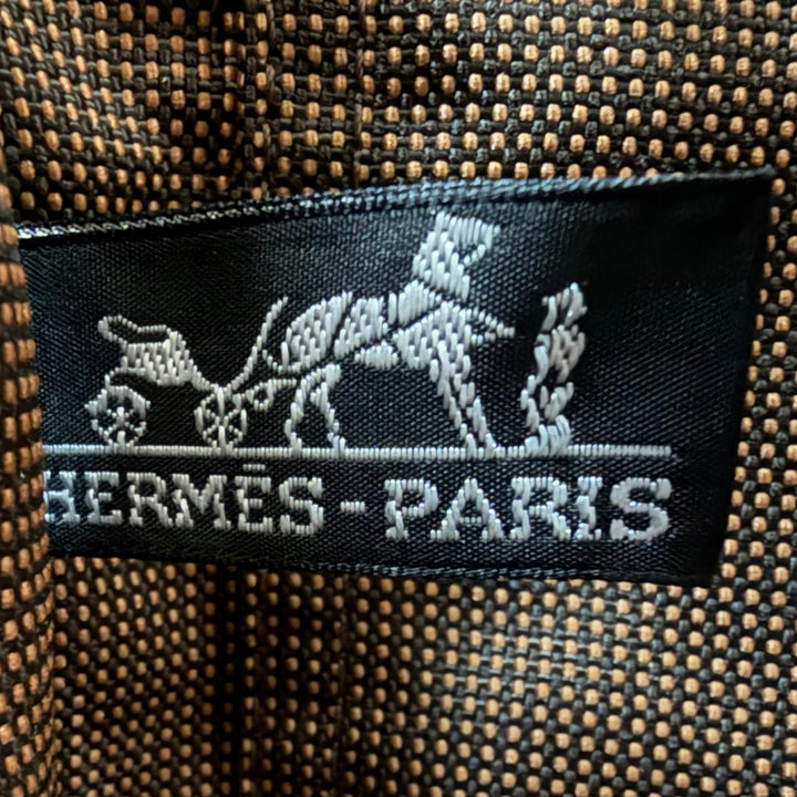Excellent HERMES Shoulder Bag Bassus PM Serie Metal Brown polyamide Women