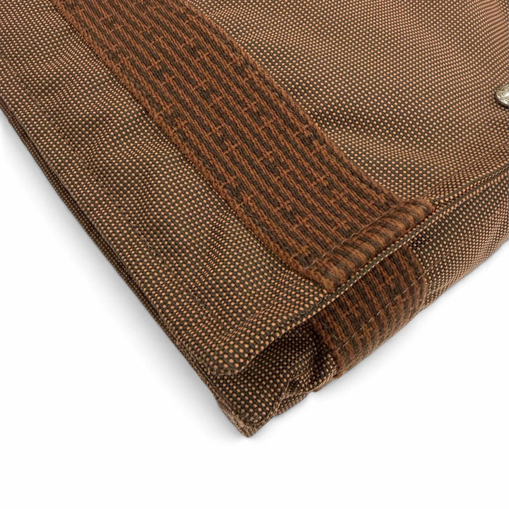 Excellent HERMES Shoulder Bag Bassus PM Serie Metal Brown polyamide Women