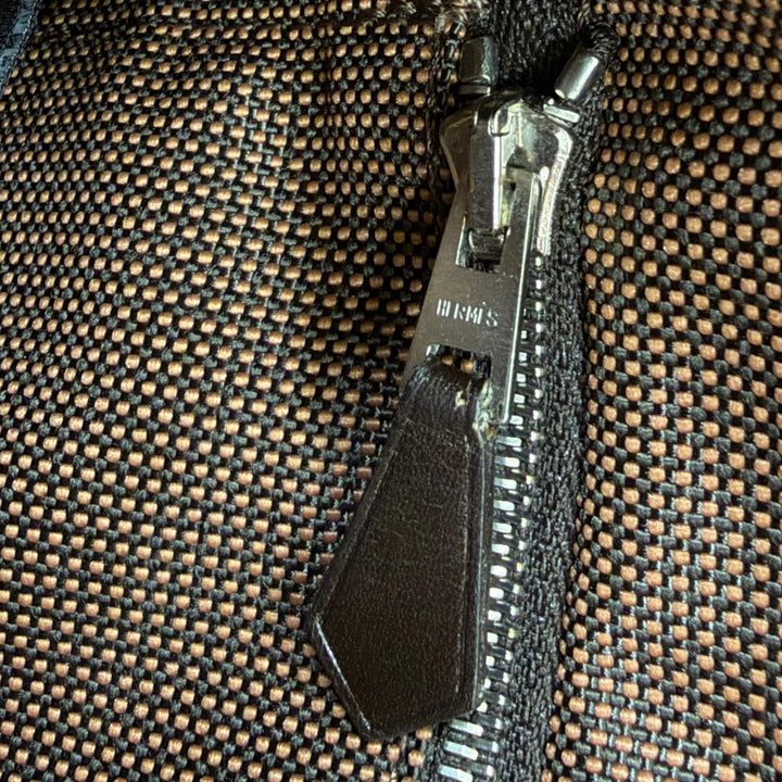 Excellent HERMES Shoulder Bag Bassus PM Serie Metal Brown polyamide Women