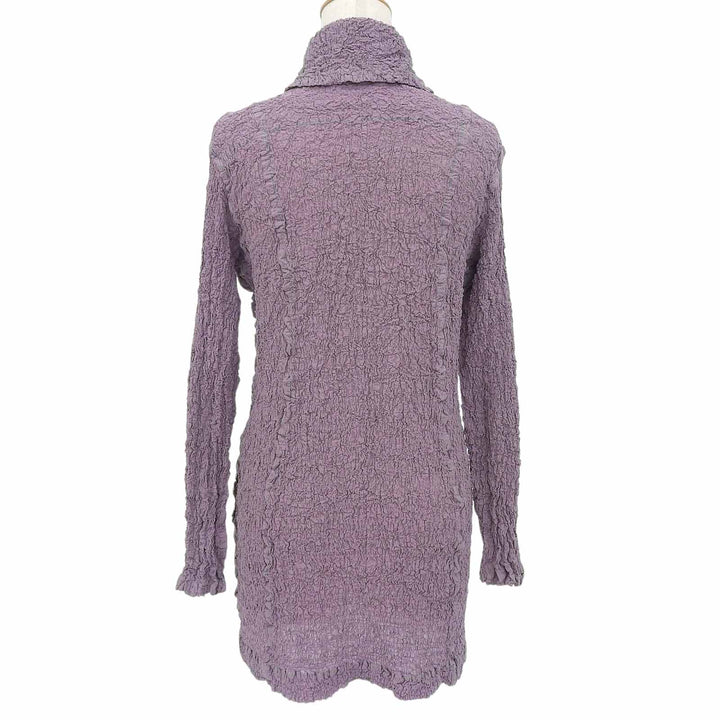 Excellent me ISSEY MIYAKE cardigan Cauliflower High Neck purple Women MI24FA682