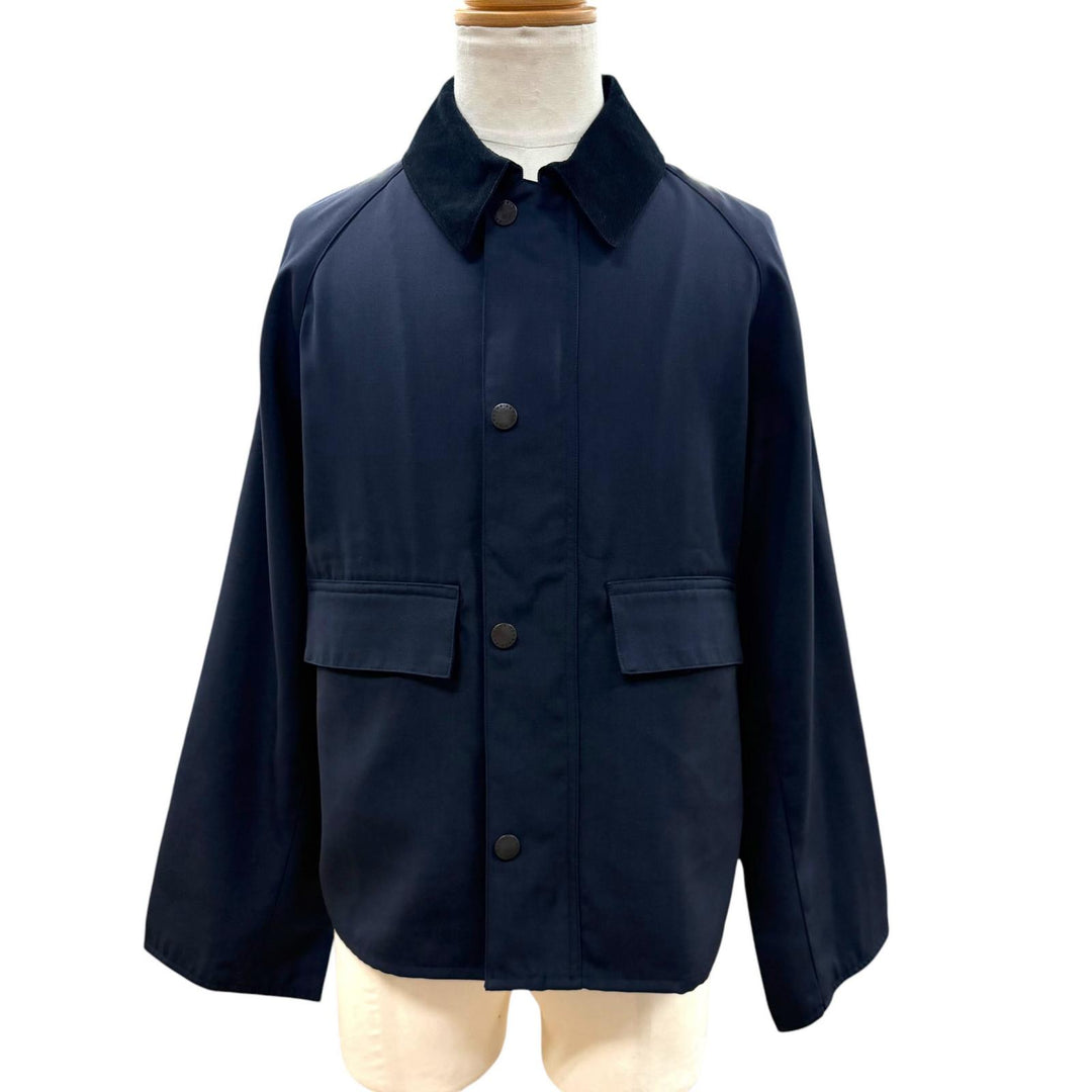 Excellent Barbour Jacket SPEY Navy wool mens 38 251MCAS184