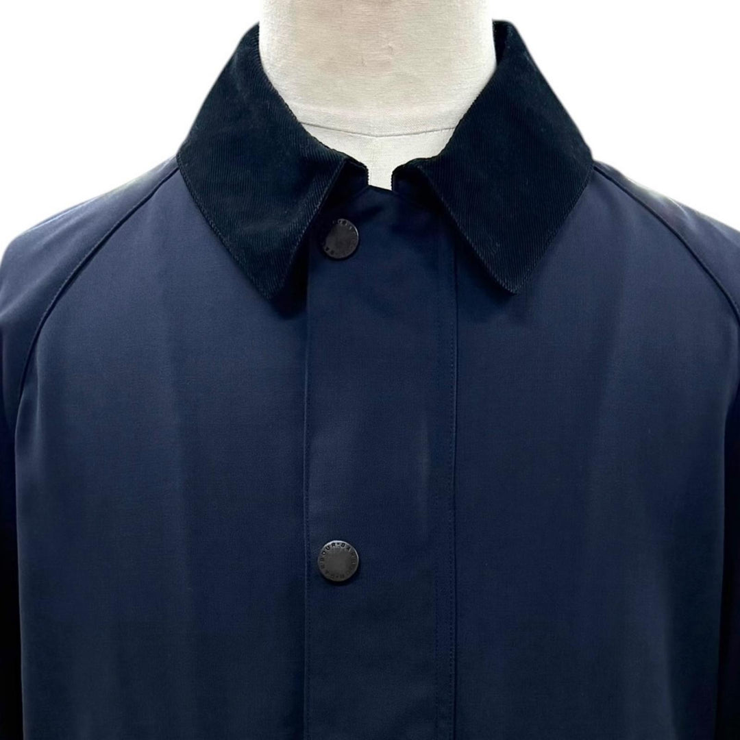 Excellent Barbour Jacket SPEY Navy wool mens 38 251MCAS184