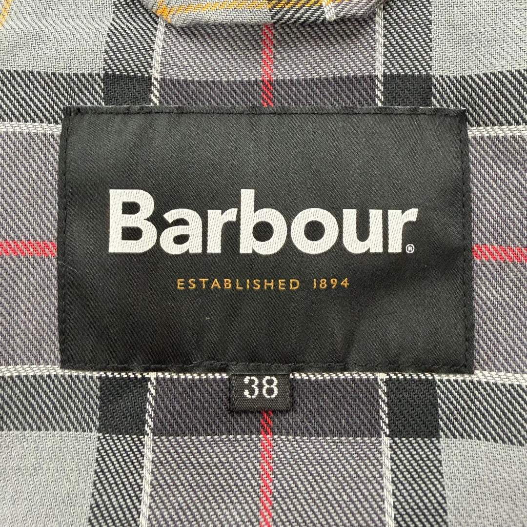 Excellent Barbour Jacket SPEY Navy wool mens 38 251MCAS184