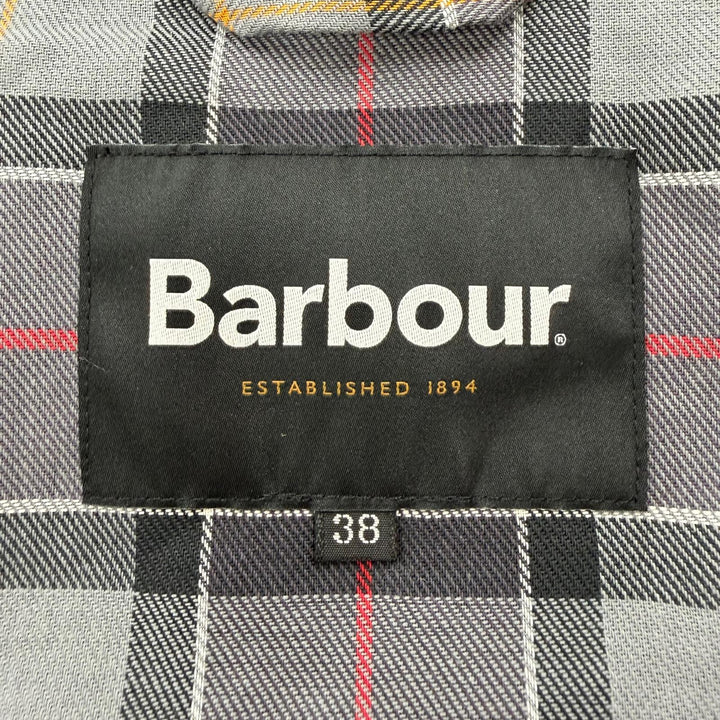 Excellent Barbour Jacket SPEY Navy wool mens 38 251MCAS184