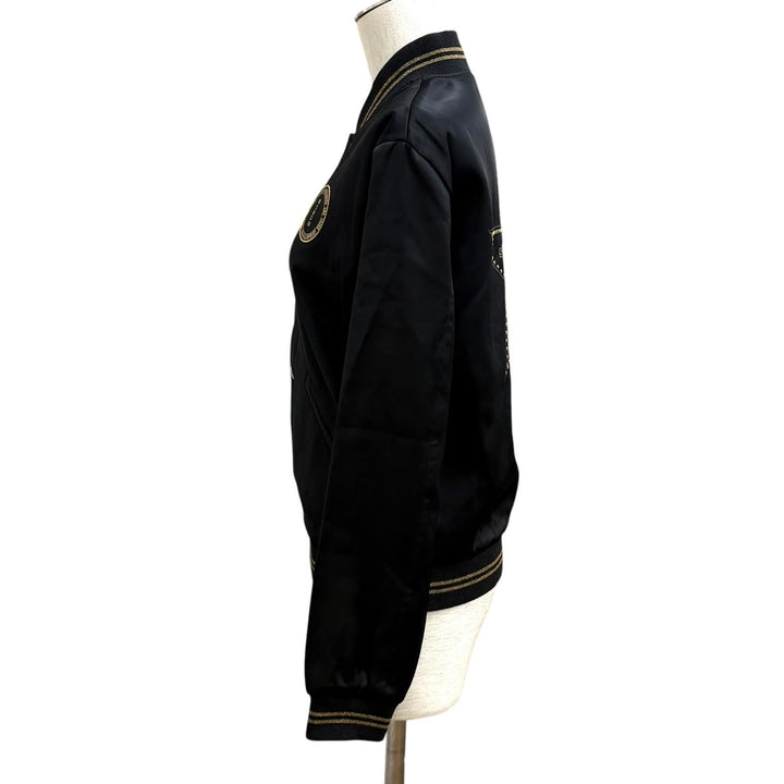 Great SAINT LAURENT PARIS Jacket Teddy Palladium black Rayon Women 36 443399