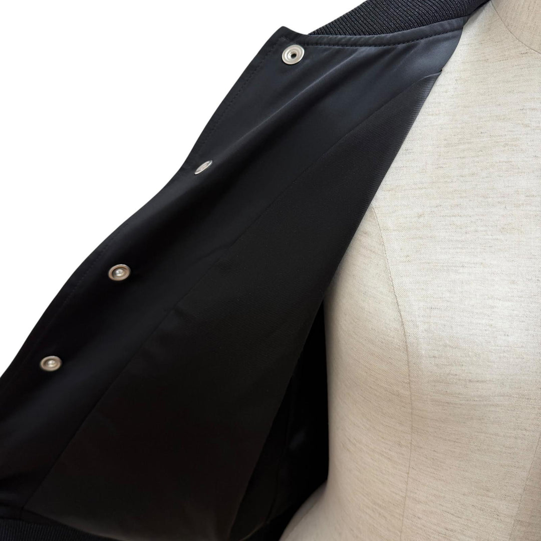 Great SAINT LAURENT PARIS Jacket Teddy Palladium black Rayon Women 36 443399