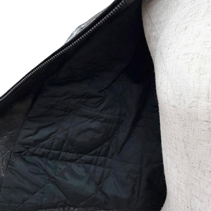Excellent Christian Dior leather jacket Single Leather Jacket 38 425C27AL247